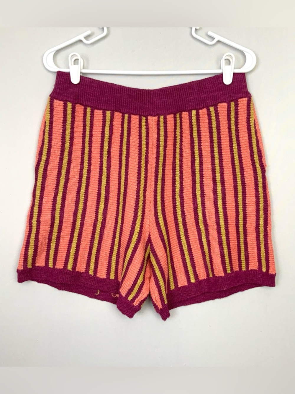 Free People Beach Sz Small Striped Penny Knit Sweater Shorts Boho Resort